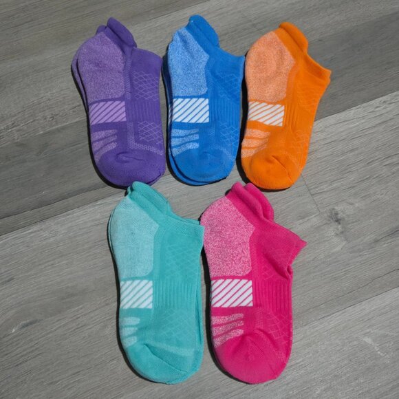 New Women’s 5-Pack Sport Compression Ankle Socks | Size 7–10 - Picture 2 of 2